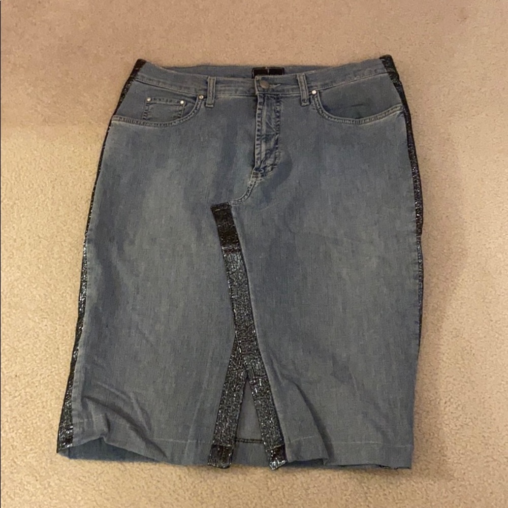 Sparkly jean skirt